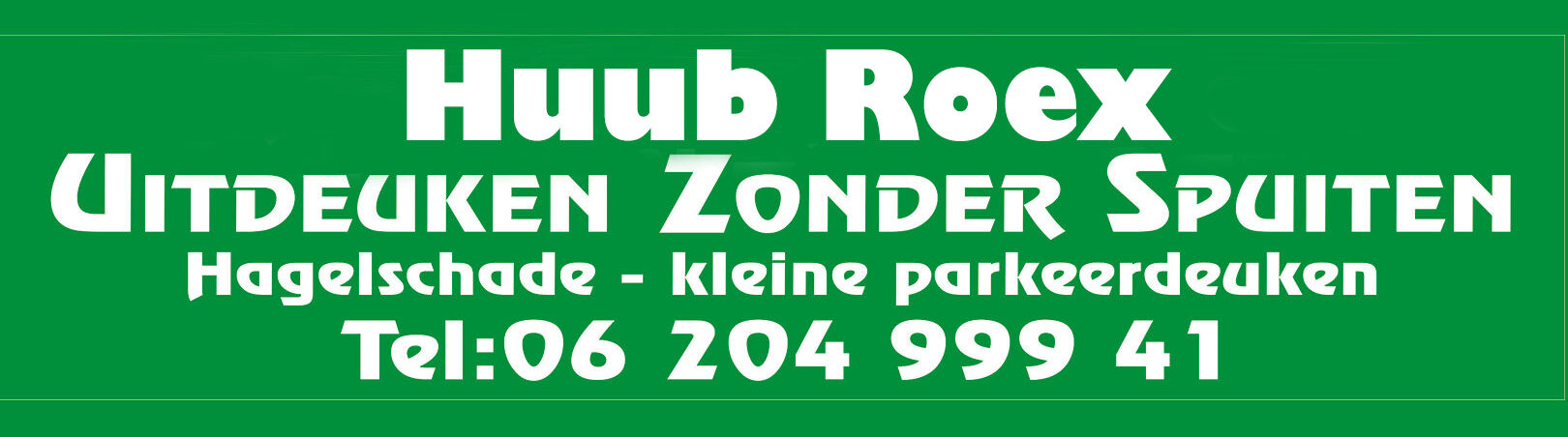 Huub Roex Uitdeuken Zonder Spuiten